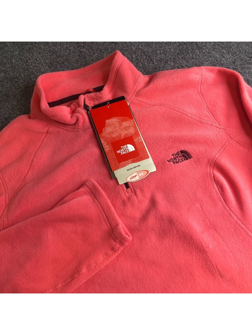 The North Face Jacket Womens XXL Pink Pearl TKA 100 Texture Hoodie Microvelour